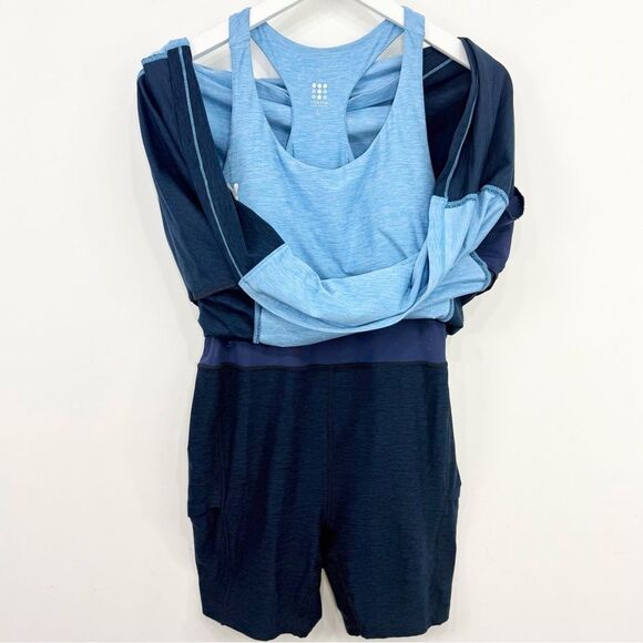 Title Nine Double Down Navy Light Blue Athletic Golf Tennis Sporty Tank Dress - Picture 12 of 16